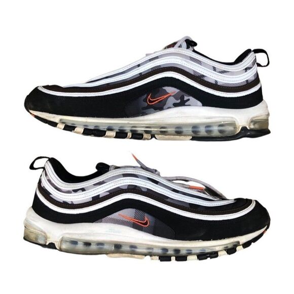 NIKE Air Max 97 Remix White Black Brown Size 11 - Picture 1 of 16